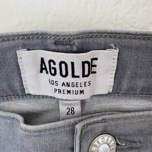 AGOLDE Grey Skinny Jeans